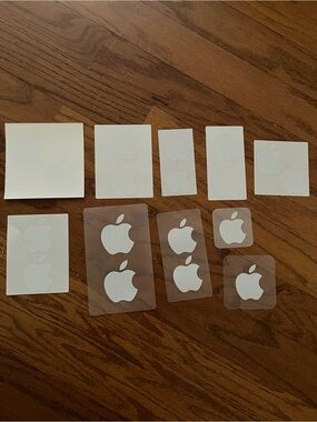 Apple Logo Stickers - Multiple Sizes